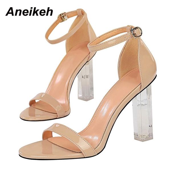 sandals aneikeh 2021 summer patent leather fashion women shoes party versatile ankle-wrap concise sandalias shallow buckle strap, Black
sandals aneikeh 2021 summer patent leather fashion women shoes party versatile ankle-wrap concise sandalias shallow buckle strap, Black