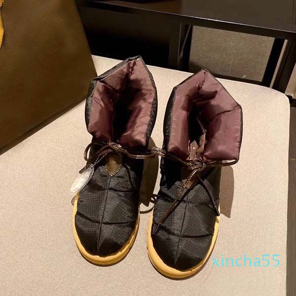 luxury designer women's snow boots comfortable thick soled waterproof lace up winter fashionable down warm ankle shoes, Black
luxury designer women's snow boots comfortable thick soled waterproof lace up winter fashionable down warm ankle shoes, Black