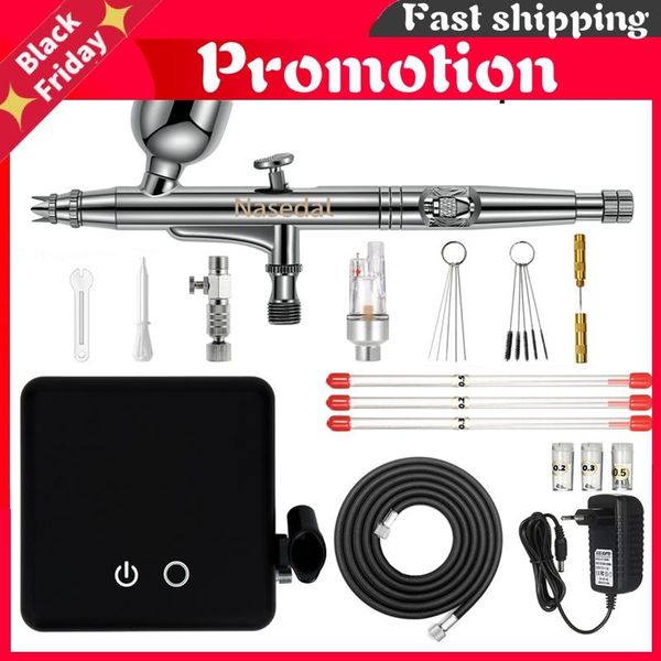 professional spray guns auto-sfunction airbrush compressor 7cc 0.3mm dual-action gun for model cake painting nail art
professional spray guns auto-sfunction airbrush compressor 7cc 0.3mm dual-action gun for model cake painting nail art