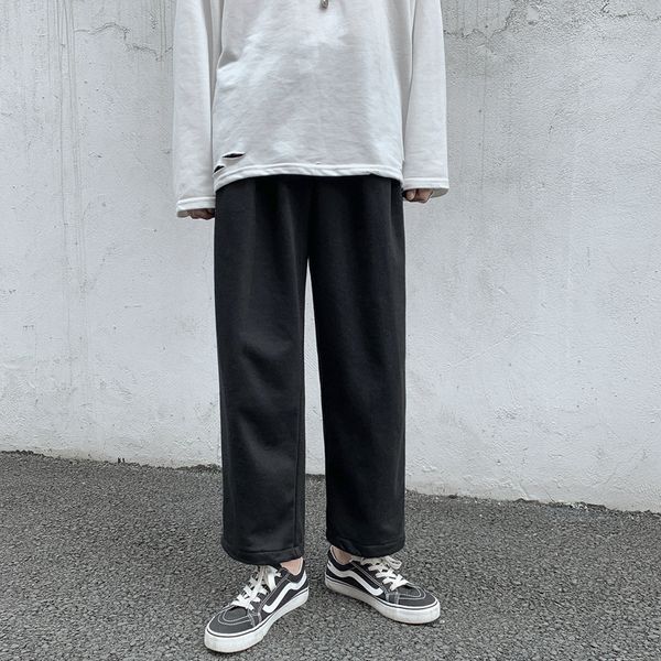 men's jeans sports pants male solid color casual straight sweatpants ankle length youth mens loose drawstring wide leg trousers tp, Blue
men's jeans sports pants male solid color casual straight sweatpants ankle length youth mens loose drawstring wide leg trousers tp, Blue
