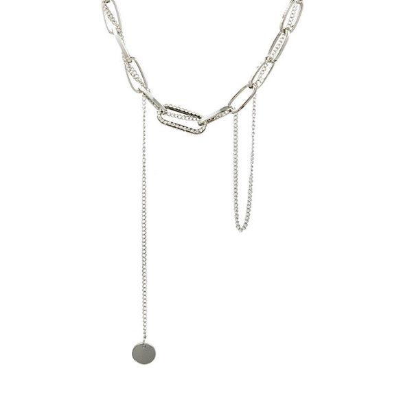 chains south korean fashion cool wind set auger double chain necklace clavicle sautoir temperament design, Silver
chains south korean fashion cool wind set auger double chain necklace clavicle sautoir temperament design, Silver