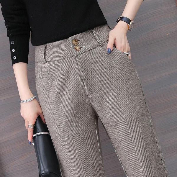 women's pants & capris women office work woolen wide leg autumn winter female high waist full length straight trousers lady solid warm, Black;white
women's pants & capris women office work woolen wide leg autumn winter female high waist full length straight trousers lady solid warm, Black;white