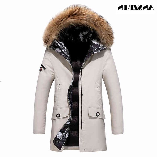 men winter long casual anszktn warm thick fur collar jacket parkas new luxury windproof waterproof hooded parka coat, Black
men winter long casual anszktn warm thick fur collar jacket parkas new luxury windproof waterproof hooded parka coat, Black