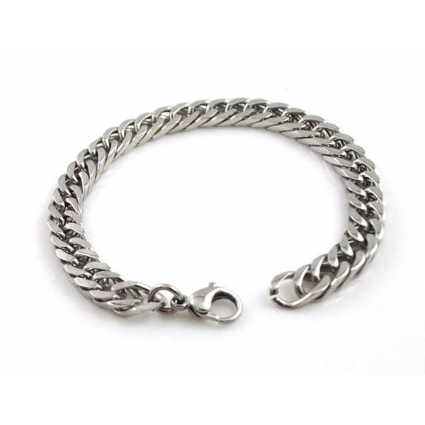link, chain 8-14mm stainless steel men's bracelet gold silver plated cuban link hand accessory wholesale hip hop jewelry punk gift, Black
link, chain 8-14mm stainless steel men's bracelet gold silver plated cuban link hand accessory wholesale hip hop jewelry punk gift, Black