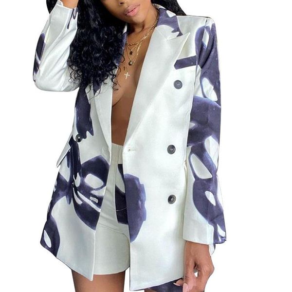 women's tracksuits stylish lady elegant 2 piece set women printed double breasted blazer and shorts 2021 summer office outfits, Gray
women's tracksuits stylish lady elegant 2 piece set women printed double breasted blazer and shorts 2021 summer office outfits, Gray
