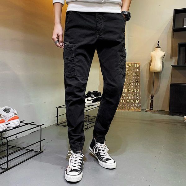 men's pants cargo men casual streetwear harajuku hip hop trendy youth slim stylish jogger trousers quality 41, Black
men's pants cargo men casual streetwear harajuku hip hop trendy youth slim stylish jogger trousers quality 41, Black
