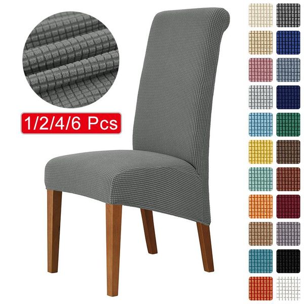 chair covers 1/2/4/6 pieces xl size long back cover large europe style high seat case for dining room
chair covers 1/2/4/6 pieces xl size long back cover large europe style high seat case for dining room