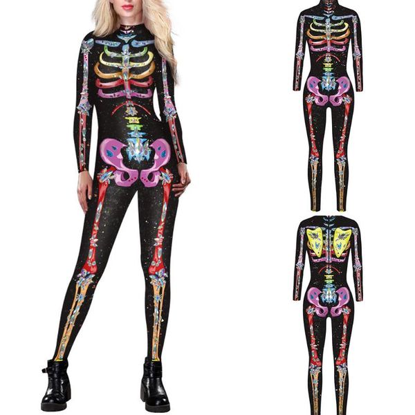 women's jumpsuit skull digital printing horrifying long sleeve bodysuits anime cosplay costume halloween jumpsuits & rompers, Black;white
women's jumpsuit skull digital printing horrifying long sleeve bodysuits anime cosplay costume halloween jumpsuits & rompers, Black;white
