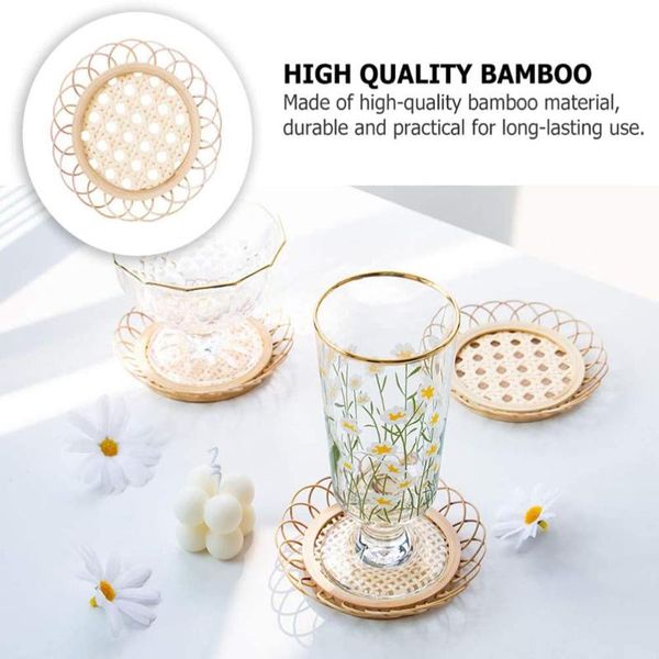 mats & pads bamboo woven boho rattan coasters handmade wicker retro rustic coffee drinks placemat for home table decor
mats & pads bamboo woven boho rattan coasters handmade wicker retro rustic coffee drinks placemat for home table decor