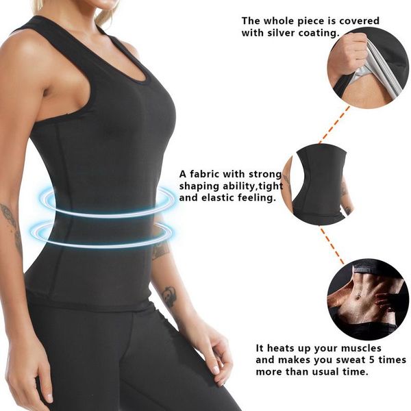 suit for women heat trapping sweat vest slimming tank weight loss workout clothes sport yoga outfits, White;red
suit for women heat trapping sweat vest slimming tank weight loss workout clothes sport yoga outfits, White;red