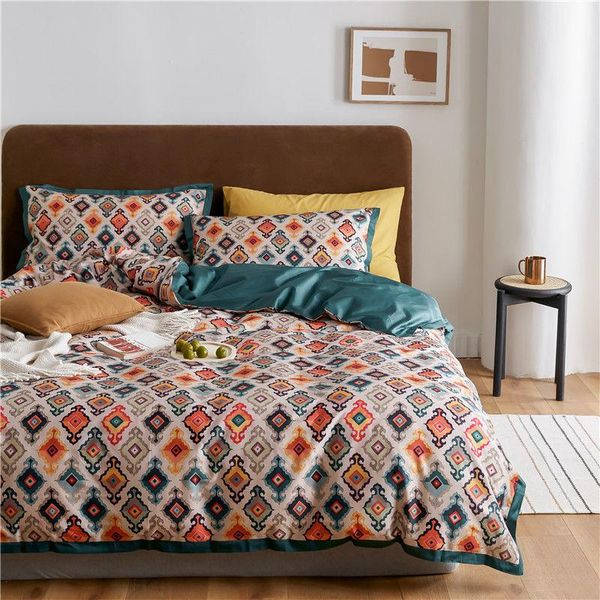 bedding sets spring and autumn long-staple cotton four-piece american satin sheets wide-brimmed quilt bedclothes
bedding sets spring and autumn long-staple cotton four-piece american satin sheets wide-brimmed quilt bedclothes