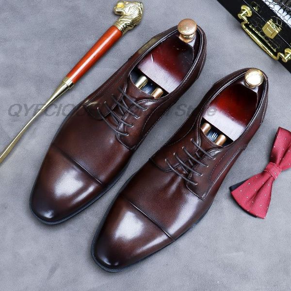 mens cap toe oxfords shoes genuine leather italian wedding men dress shoes black brown business round head formal shoes male
mens cap toe oxfords shoes genuine leather italian wedding men dress shoes black brown business round head formal shoes male