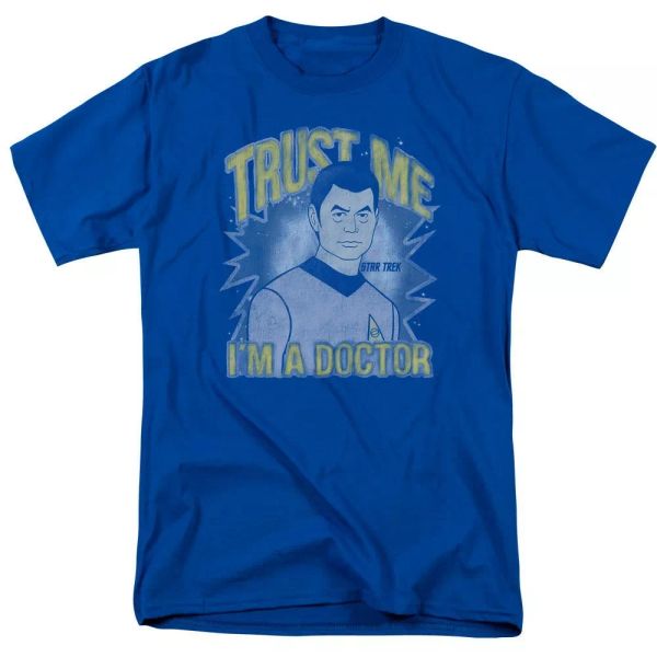 star trek doctor tv show t-shirt sizes s-3x new, White;black