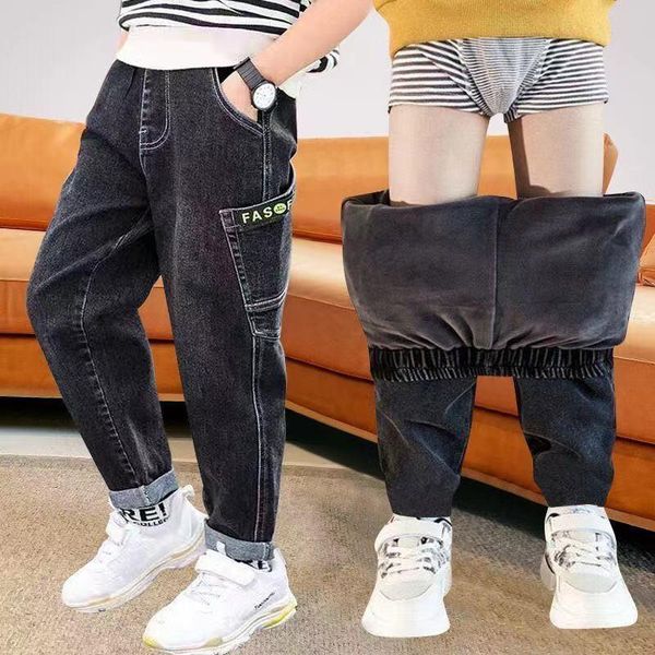 jeans warm for kids plus velvet children winter denim pants fleece trousers teens boys girls 3-12 years wear, Blue
jeans warm for kids plus velvet children winter denim pants fleece trousers teens boys girls 3-12 years wear, Blue