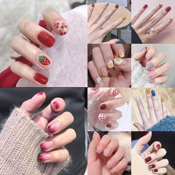 false nails 24pcs/set fake art tips press on with glue cartoon pattern strawberry poached egg summer girls fingernail, Red;gold
false nails 24pcs/set fake art tips press on with glue cartoon pattern strawberry poached egg summer girls fingernail, Red;gold
