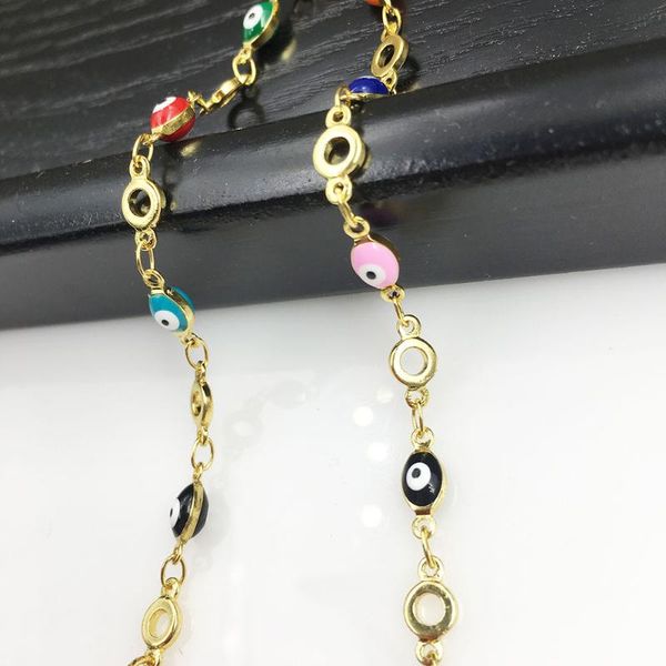 chains 40cm retro big love 18k gold copper mix color evil eyey couples belief necklaces femme man bracelet 2021 jewelry making, Silver
chains 40cm retro big love 18k gold copper mix color evil eyey couples belief necklaces femme man bracelet 2021 jewelry making, Silver
