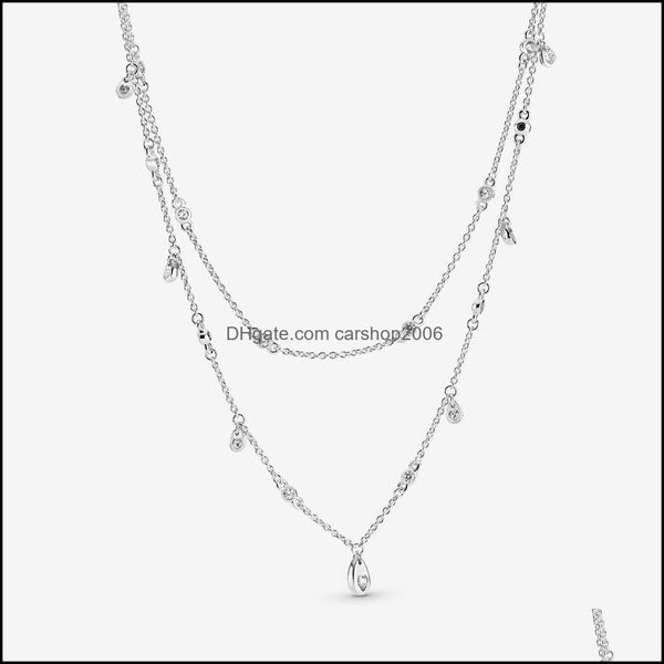 chains necklaces & pendants jewelry 100% 925 sterling sier layered necklace cascade of drops fit european and charms fine gift drop delivery, Silver
chains necklaces & pendants jewelry 100% 925 sterling sier layered necklace cascade of drops fit european and charms fine gift drop delivery, Silver