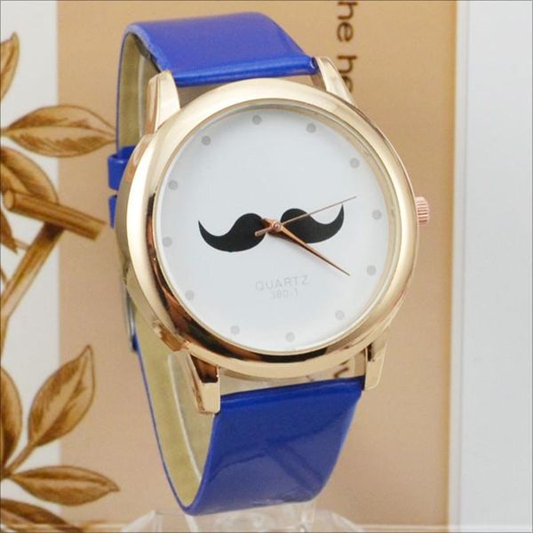 wristwatches womage women watches fashion british style mustache leather quartz ladies relogio feminino, Slivery;brown
wristwatches womage women watches fashion british style mustache leather quartz ladies relogio feminino, Slivery;brown