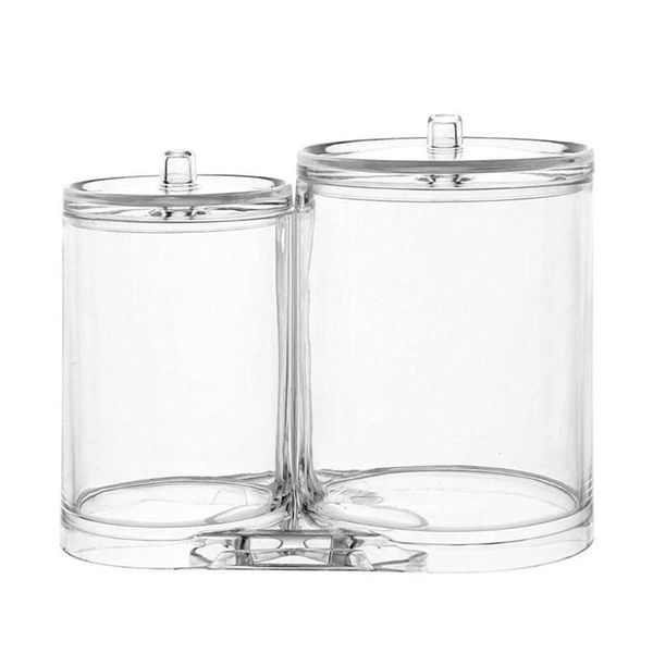 storage bottles & jars 2 slots cosmetics box makeup organizer bathroom jar cotton swab pad jewelry round container
storage bottles & jars 2 slots cosmetics box makeup organizer bathroom jar cotton swab pad jewelry round container