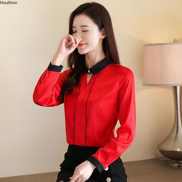 women's blouses & shirts houthion silk long sleeve loose casual blouse full office lady chiffon shirt fashion solid korean, White
women's blouses & shirts houthion silk long sleeve loose casual blouse full office lady chiffon shirt fashion solid korean, White