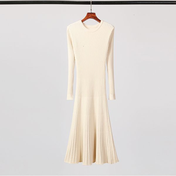 casual dresses and autumn winter round neck knitted dress women's korean version long sleeve slim fit medium length sweater skirt, Black;gray
casual dresses and autumn winter round neck knitted dress women's korean version long sleeve slim fit medium length sweater skirt, Black;gray