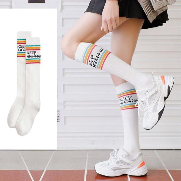 socks & hosiery korean four seasons woman long rainbow stripe letters cotton fashion colorful skateboard for jk girls, Black;white
socks & hosiery korean four seasons woman long rainbow stripe letters cotton fashion colorful skateboard for jk girls, Black;white