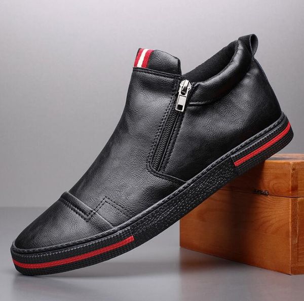 2021 Men Shoes Autumn New Fashion Doubel Zipper Leather Casual Shoes Trend Man Cool Loafers Flat Shoes, Black
2021 Men Shoes Autumn New Fashion Doubel Zipper Leather Casual Shoes Trend Man Cool Loafers Flat Shoes, Black