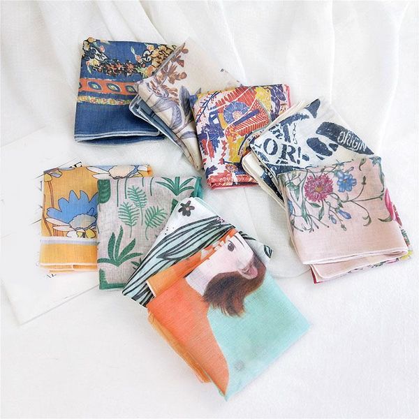 scarves square scarf cotton linen small neckerchief female thin headscarf headband vintage all-match 58*58cm bandanas women 1pcs, Blue;gray
scarves square scarf cotton linen small neckerchief female thin headscarf headband vintage all-match 58*58cm bandanas women 1pcs, Blue;gray