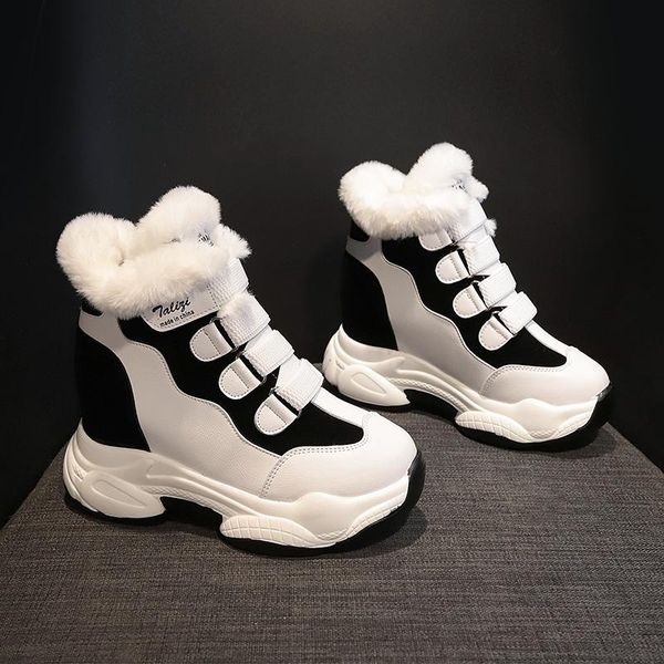 boots winter women ankle heels high wedge warm fur platform leather sneakers cotton snow for woman 2021, Black
boots winter women ankle heels high wedge warm fur platform leather sneakers cotton snow for woman 2021, Black