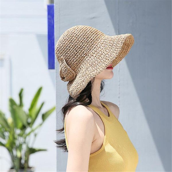 wide brim hats folding straw hat with women's summer outing sun visor holiday cool seaside beach tide chapeau, Blue;gray
wide brim hats folding straw hat with women's summer outing sun visor holiday cool seaside beach tide chapeau, Blue;gray