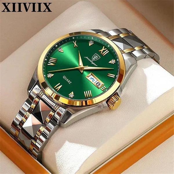 wristwatches xiiviix luxury watch men 30atm waterproof date clock stainless steel band watches mens quartz wristwatch relogio masculino, Slivery;brown
wristwatches xiiviix luxury watch men 30atm waterproof date clock stainless steel band watches mens quartz wristwatch relogio masculino, Slivery;brown
