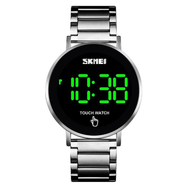wristwatches stainless steel men's watch led light touch screen digital watches military waterproof wristwatch for man relojes para hom, Slivery;brown
wristwatches stainless steel men's watch led light touch screen digital watches military waterproof wristwatch for man relojes para hom, Slivery;brown