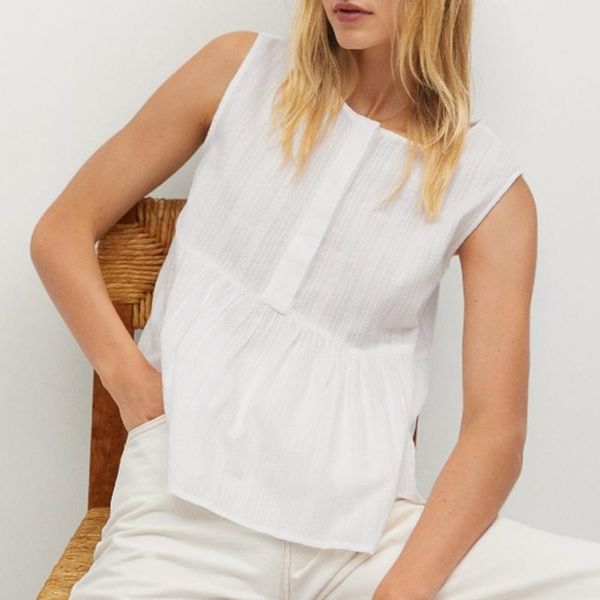 women's blouses & shirts 2021 summer women blouse sleeveless shirt arrival o-neck casual solid ladies chic fashion short ropa, White
women's blouses & shirts 2021 summer women blouse sleeveless shirt arrival o-neck casual solid ladies chic fashion short ropa, White