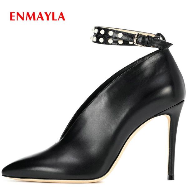 dress shoes enmayla women high heel pointed toe party buckle strap thin heels spring/autumn mature 2021 pumps size 34-43, Black
dress shoes enmayla women high heel pointed toe party buckle strap thin heels spring/autumn mature 2021 pumps size 34-43, Black