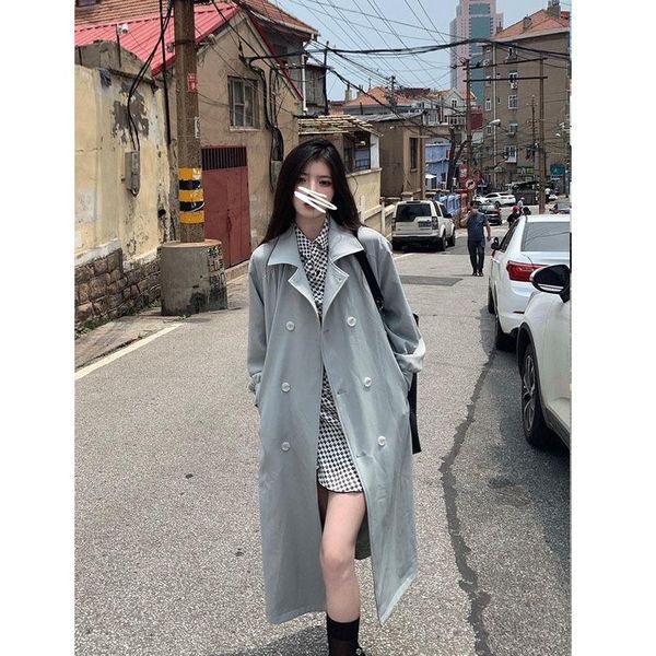 women's trench coats autumn 2021 korean version of the large size thin windbreaker women loose style temperament mid-length all-match, Tan;black
women's trench coats autumn 2021 korean version of the large size thin windbreaker women loose style temperament mid-length all-match, Tan;black