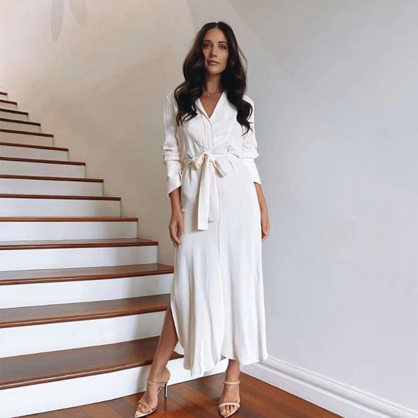 good texture simple lapel long sleeve goddess temperament shirt dress casual dresses, Black;gray
good texture simple lapel long sleeve goddess temperament shirt dress casual dresses, Black;gray