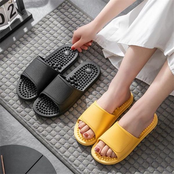 female summer massage slippers couples non-slip soft-soled house sandals women/man indoor shoes wear-resistant bathroom slides, Black
female summer massage slippers couples non-slip soft-soled house sandals women/man indoor shoes wear-resistant bathroom slides, Black