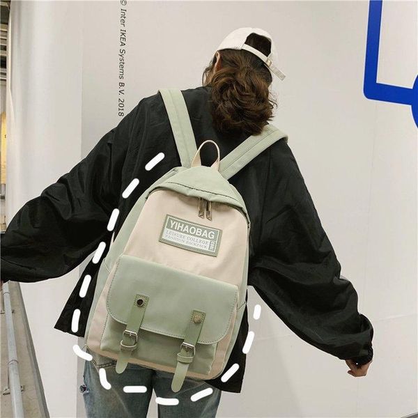 backpack college style small fresh and matching color nylon waterproof casual all match schoolbags for boys girls
backpack college style small fresh and matching color nylon waterproof casual all match schoolbags for boys girls