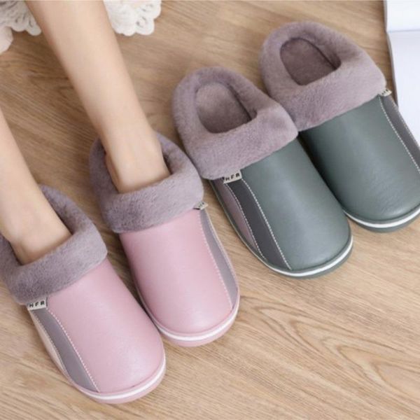 slippers waterproof indoor shoes women men winter home faux leather warm plush lovers house floor slipper anti-slip slides, Black
slippers waterproof indoor shoes women men winter home faux leather warm plush lovers house floor slipper anti-slip slides, Black