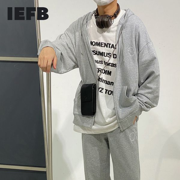 iefb hoodie two pieces suit korean sports casual zi[per hooded coat + causal sweatpants loose set 9y6231 210524, Gray
iefb hoodie two pieces suit korean sports casual zi[per hooded coat + causal sweatpants loose set 9y6231 210524, Gray
