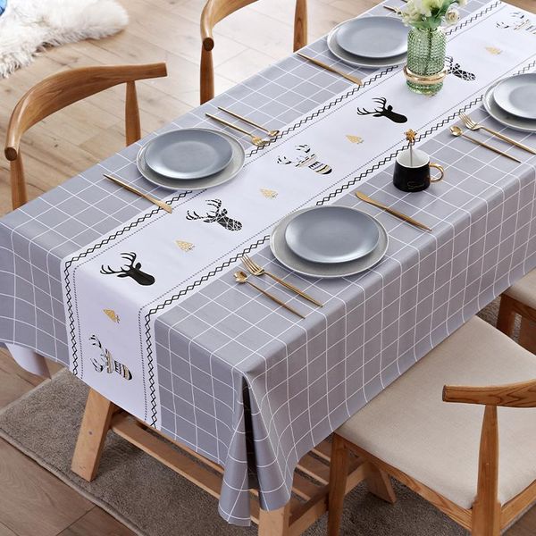 table cloth beautiful elk printing tablecloth pvc waterproof oilproof thick rectangular party dining cover tea mat
table cloth beautiful elk printing tablecloth pvc waterproof oilproof thick rectangular party dining cover tea mat