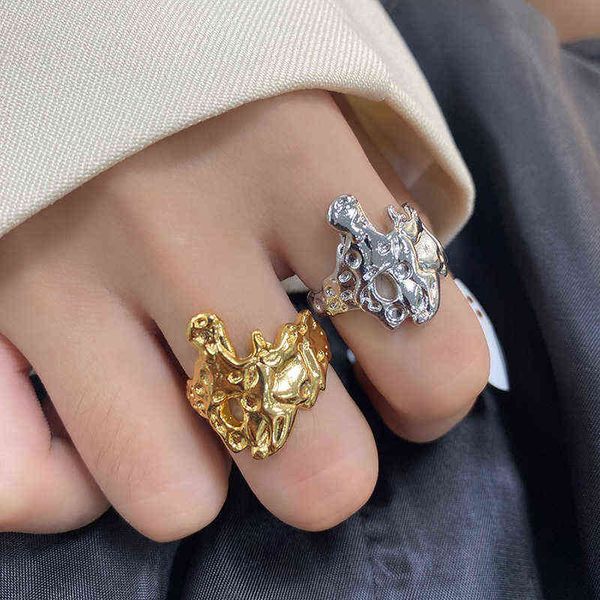 todorova french metal lava creative exaggerated irregular geometric ring female fashion trend rings women gift g1125, Slivery;golden
todorova french metal lava creative exaggerated irregular geometric ring female fashion trend rings women gift g1125, Slivery;golden