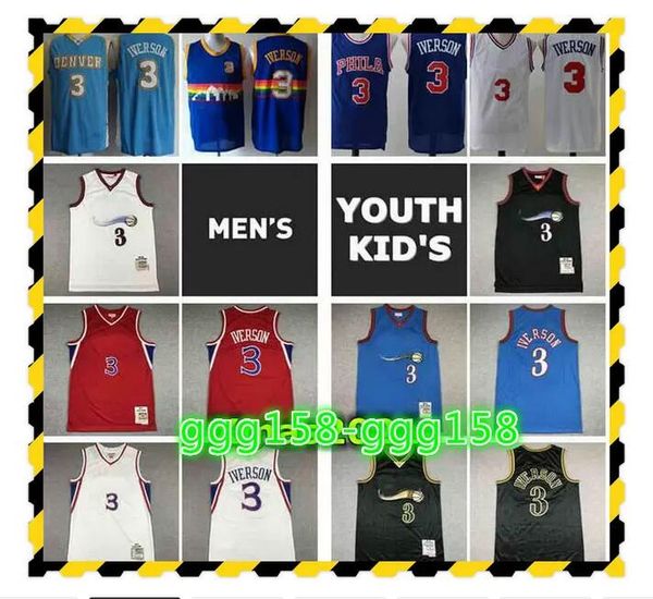 vintage mens youth kids 3 allen iverson mitchell ness jersey authentic stitched retro classic mesh kid basketball jerseys, Black;red
vintage mens youth kids 3 allen iverson mitchell ness jersey authentic stitched retro classic mesh kid basketball jerseys, Black;red