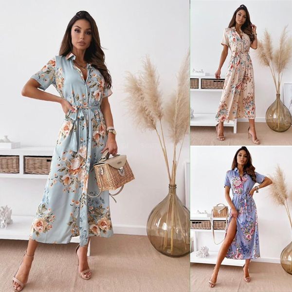 casual dresses spring/summer 2021 short-sleeved v-neck bohemian shirt dress women's clothing, Black;gray
casual dresses spring/summer 2021 short-sleeved v-neck bohemian shirt dress women's clothing, Black;gray