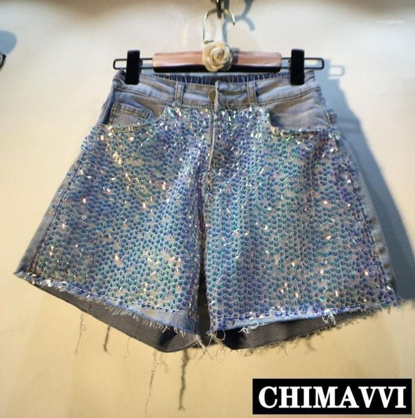 women's jeans streetwear sequins shorts women 2021 summer sequined mesh high waist slim wide leg denim student pants1, Blue
women's jeans streetwear sequins shorts women 2021 summer sequined mesh high waist slim wide leg denim student pants1, Blue