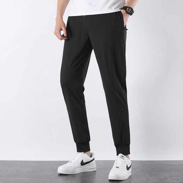 men's pants mens clothing fashion ice silk summer thin stretch air-conditioning casual large size, Black
men's pants mens clothing fashion ice silk summer thin stretch air-conditioning casual large size, Black