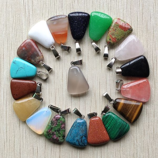 natural stone trapezoid shape charms pendants for diy jewelry making wholesale, Bronze;silver
natural stone trapezoid shape charms pendants for diy jewelry making wholesale, Bronze;silver