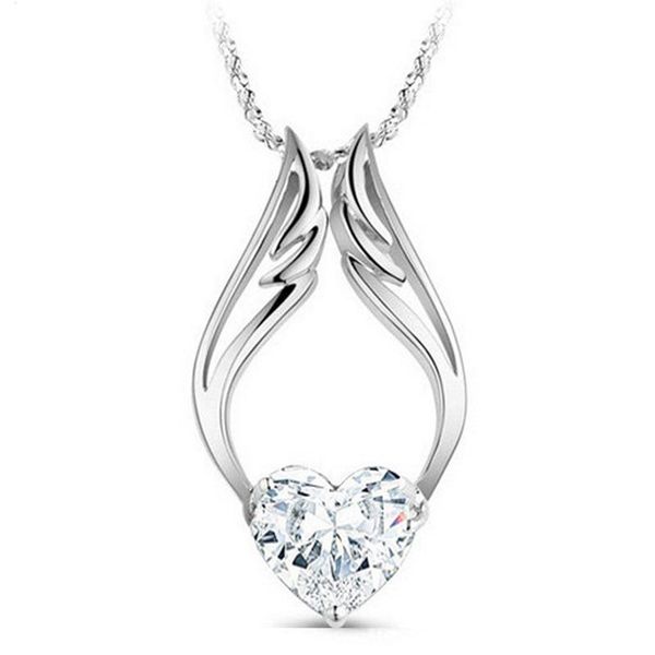 pendant necklaces silver plated zircon heart angel necklace jewelry accessories for valentine's day gift
pendant necklaces silver plated zircon heart angel necklace jewelry accessories for valentine's day gift