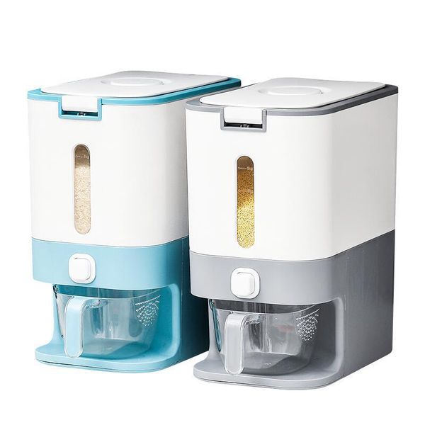 storage bottles & jars automatic rice bucket 12kg box metering household plastic grain 
storage bottles & jars automatic rice bucket 12kg box metering household plastic grain