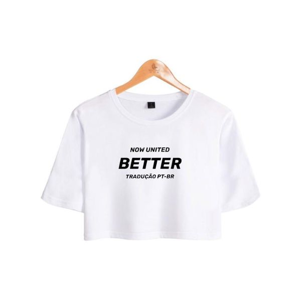 women's t-shirt now united - better t shirt summer crop letter exposed navel clothes lyrics women tshirt, White
women's t-shirt now united - better t shirt summer crop letter exposed navel clothes lyrics women tshirt, White